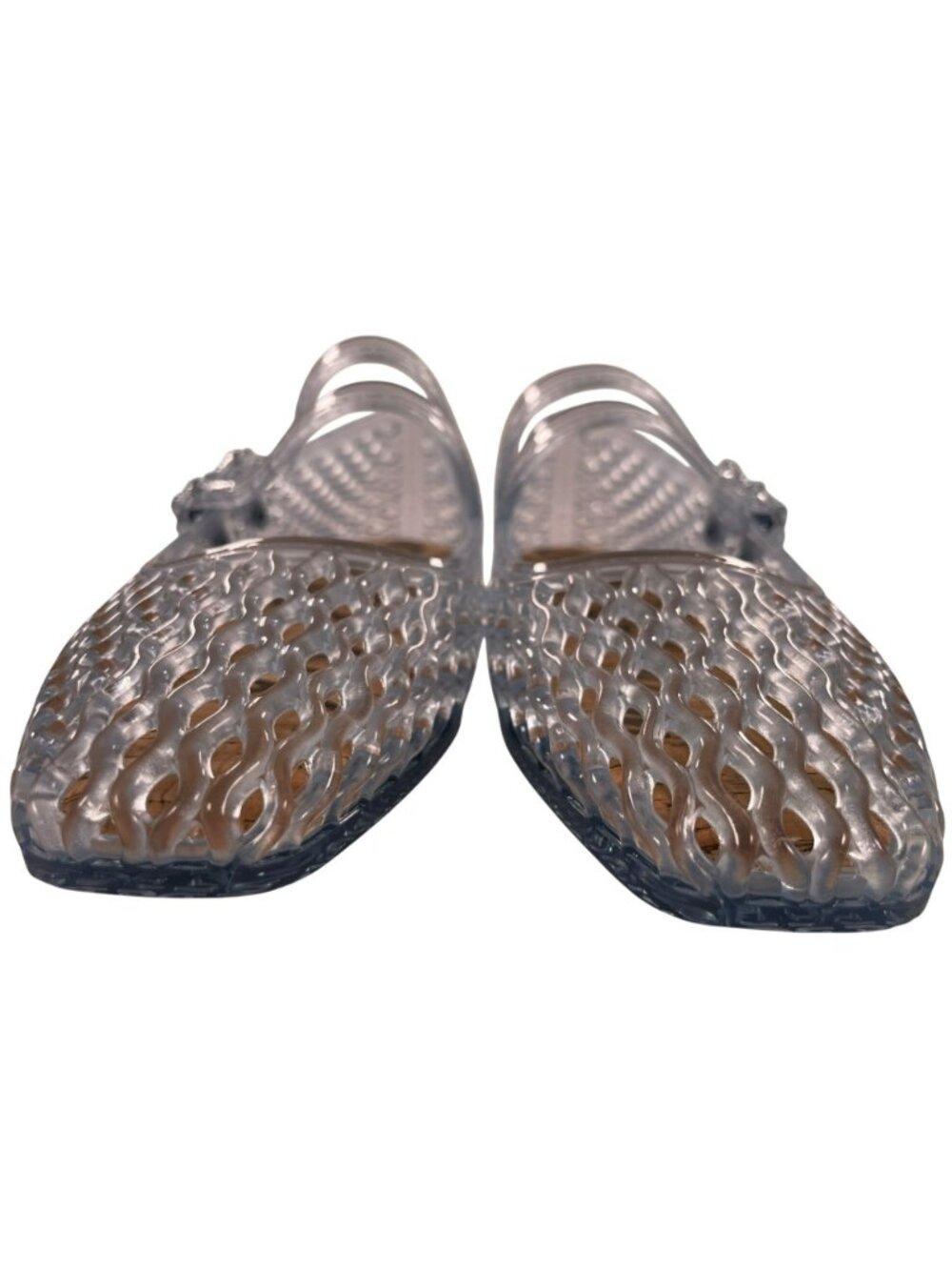 Sam Edelman Mila Jelly Flats Clear Blue Signature Collection Women's Size 6M NEW - Picture 4 of 11